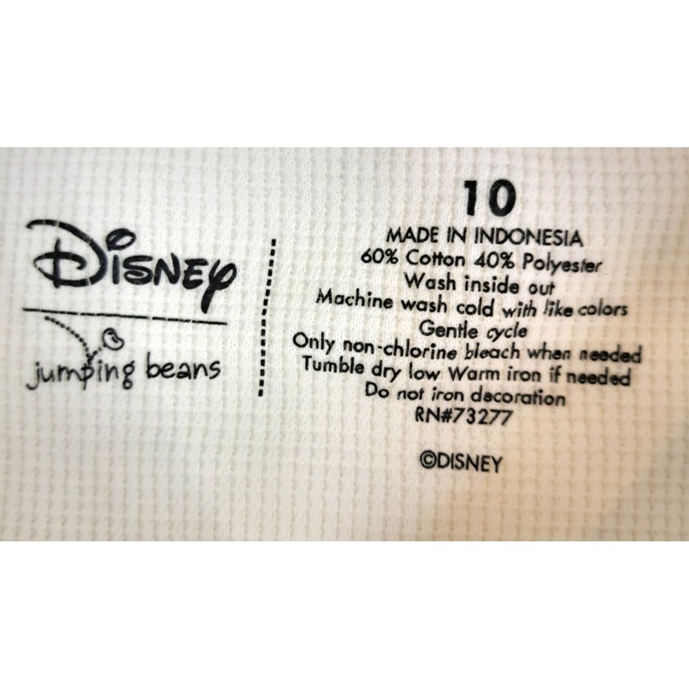 Disney Muppets Animal Drummer Thermal Shirt Boys 10 Ivory "Make Some Noise" - Picture 3 of 8